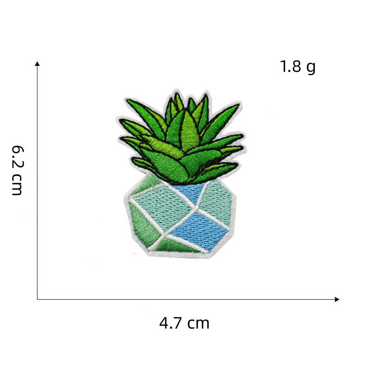 GREEN SERIES CARTOON EMBROIDERED PATCH