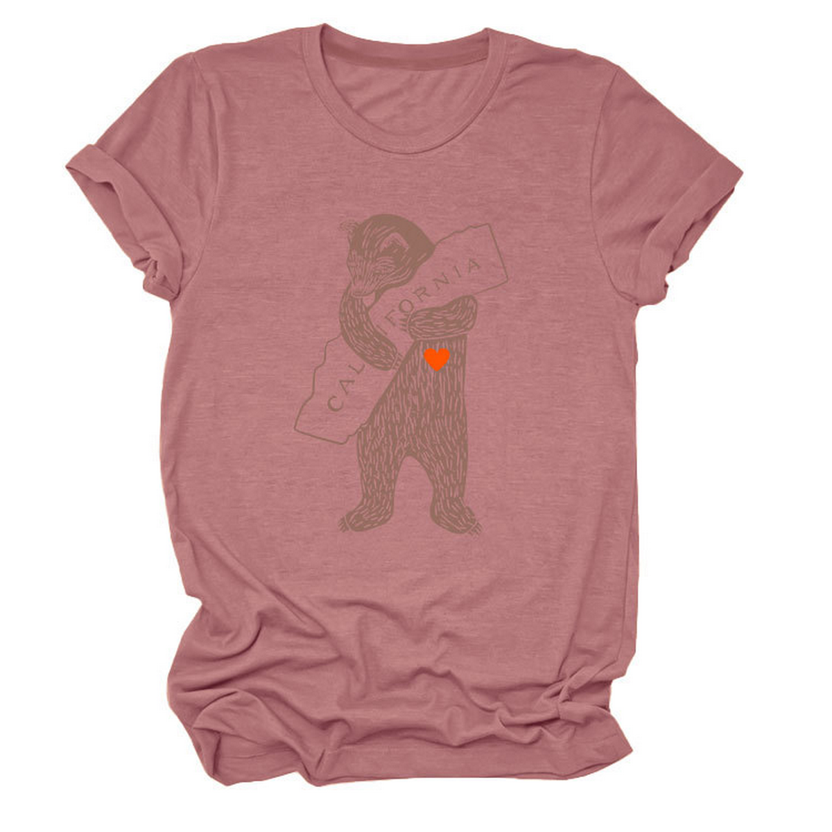 Funny Bear Short Sleeve T-Shirt for Her