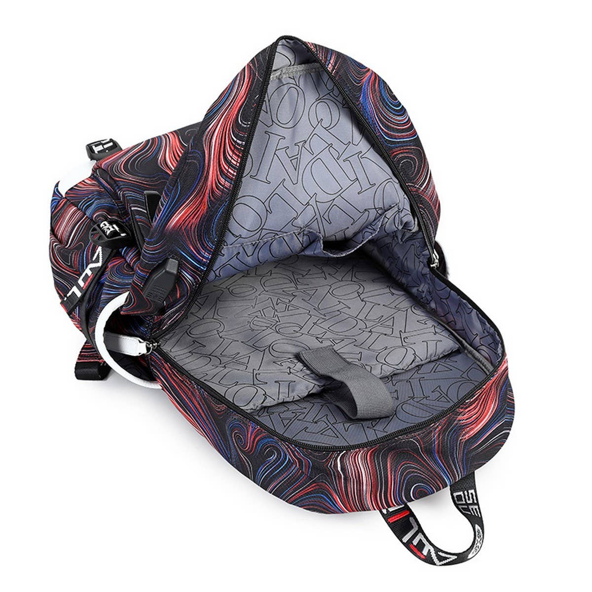 Backpacks for School ??Graffiti Print Travel Bag_CWAB5515