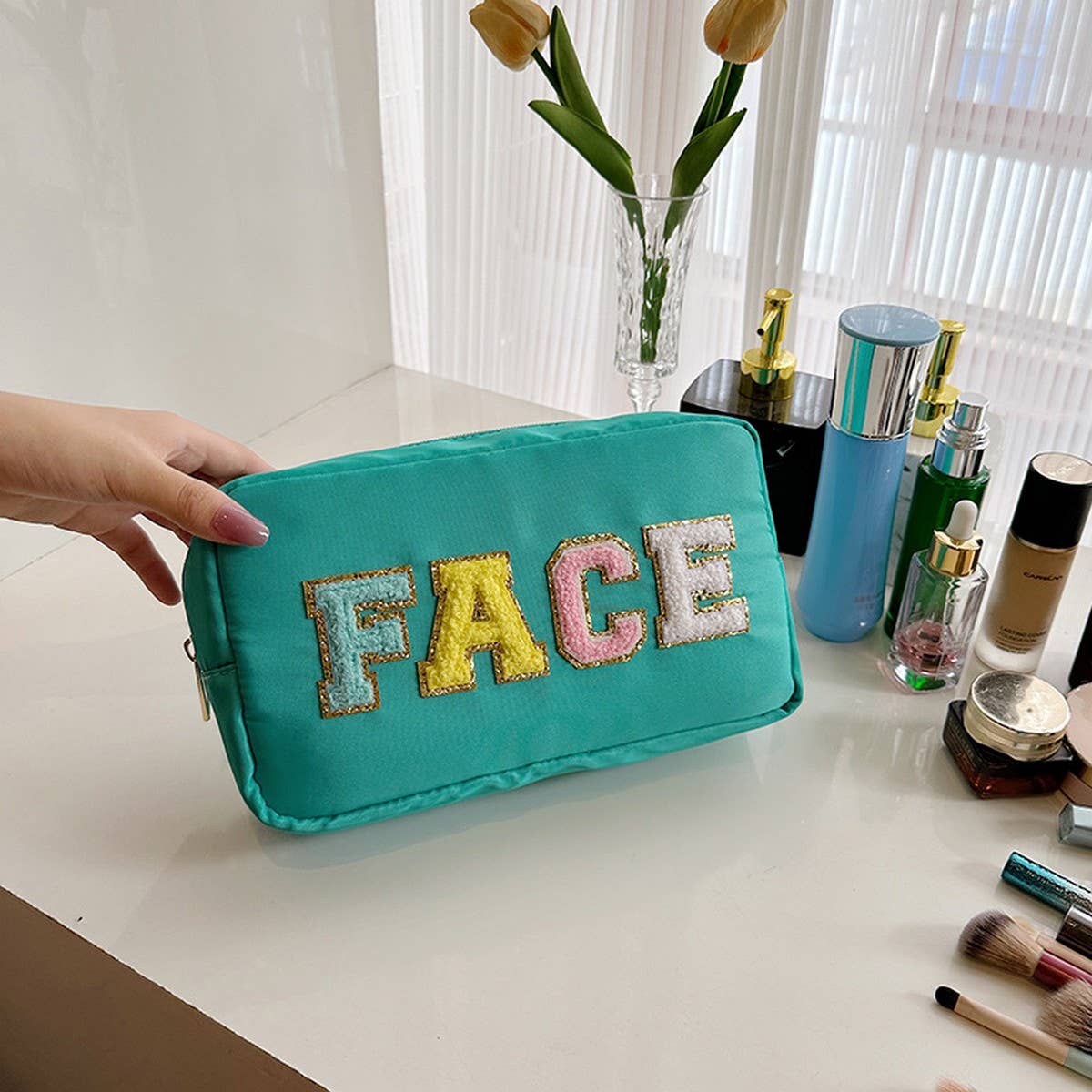 NEW HIGH-VALUE LETTER HAND-HELD COSMETIC BAG_CWAB4448