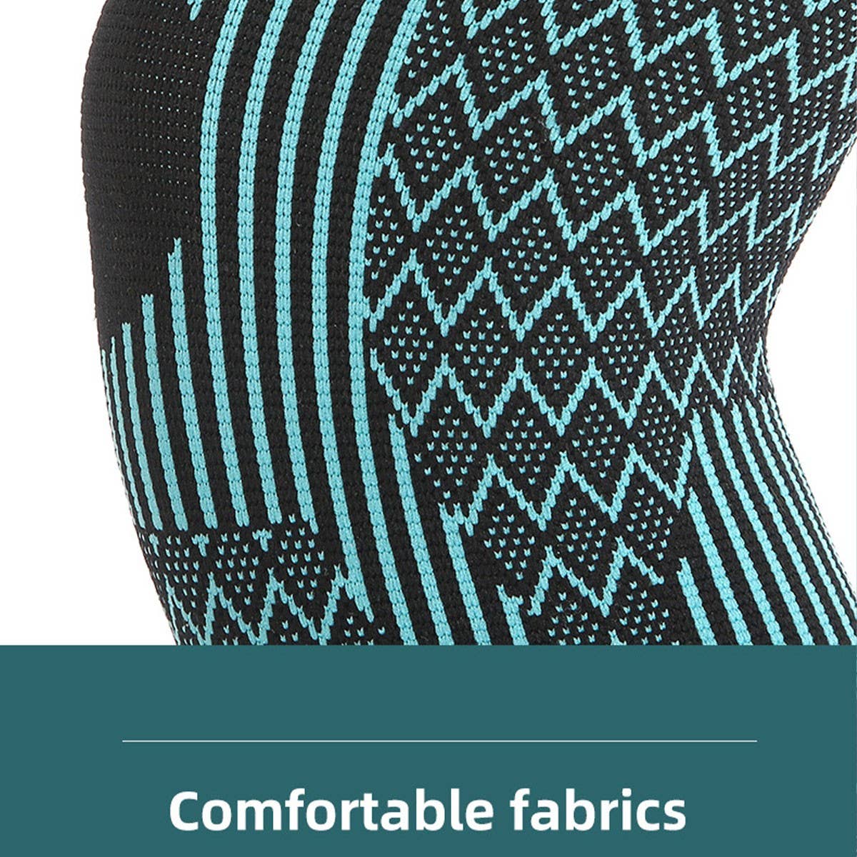 Elastic Knee Brace with Double Wave Non-Slip Grip