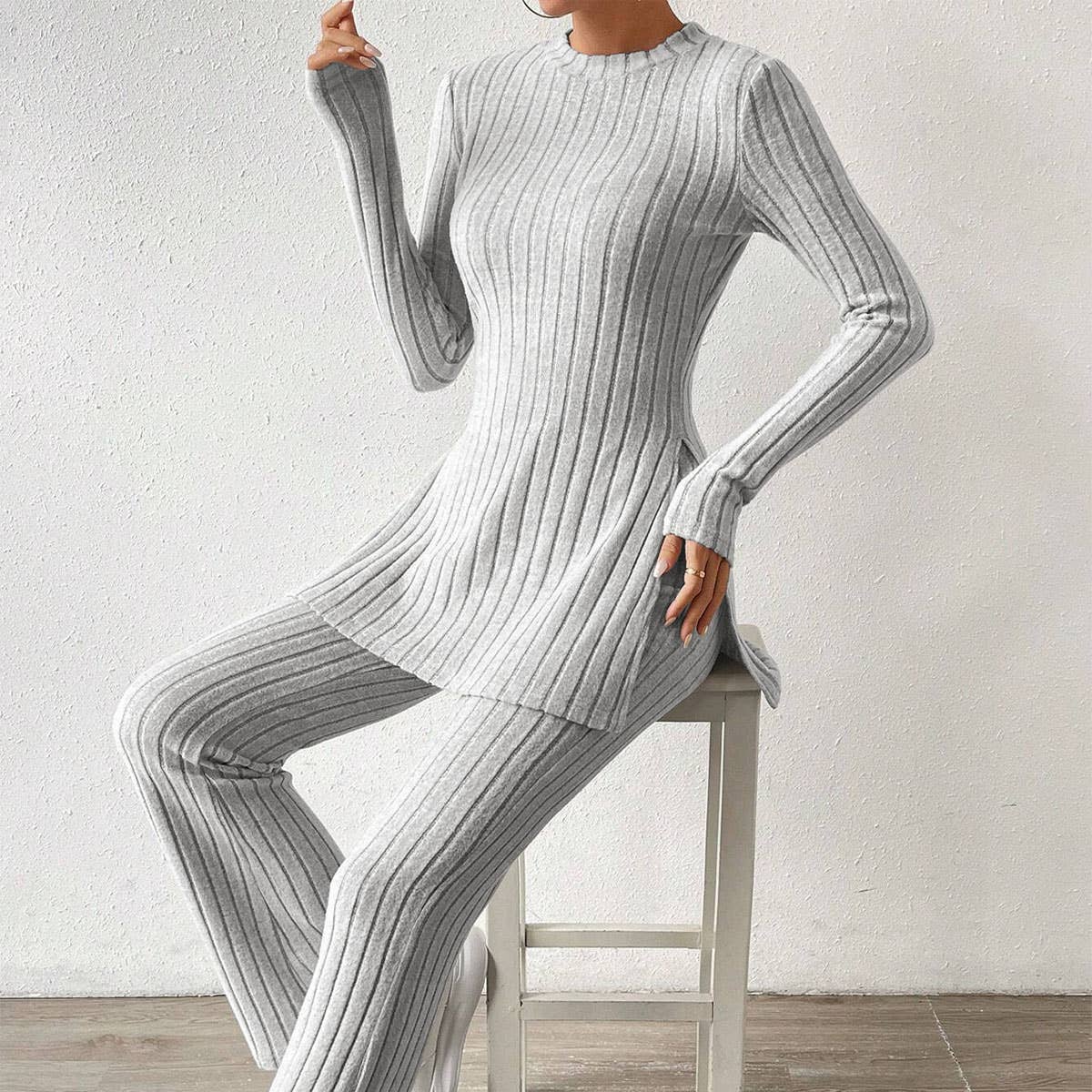 Simple lazy style fashion home two-piece set