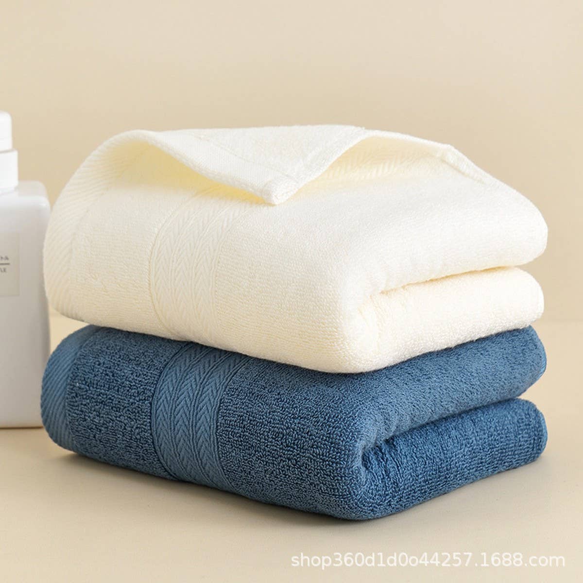 ADULT THICK COTTON LONG HAIR CLOTH FOUR STRIPES_CWMM2294