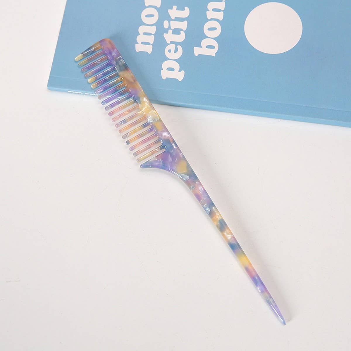 Acetate Long Handle Comb, Elegant Retro Hair Brush_CWMM6430