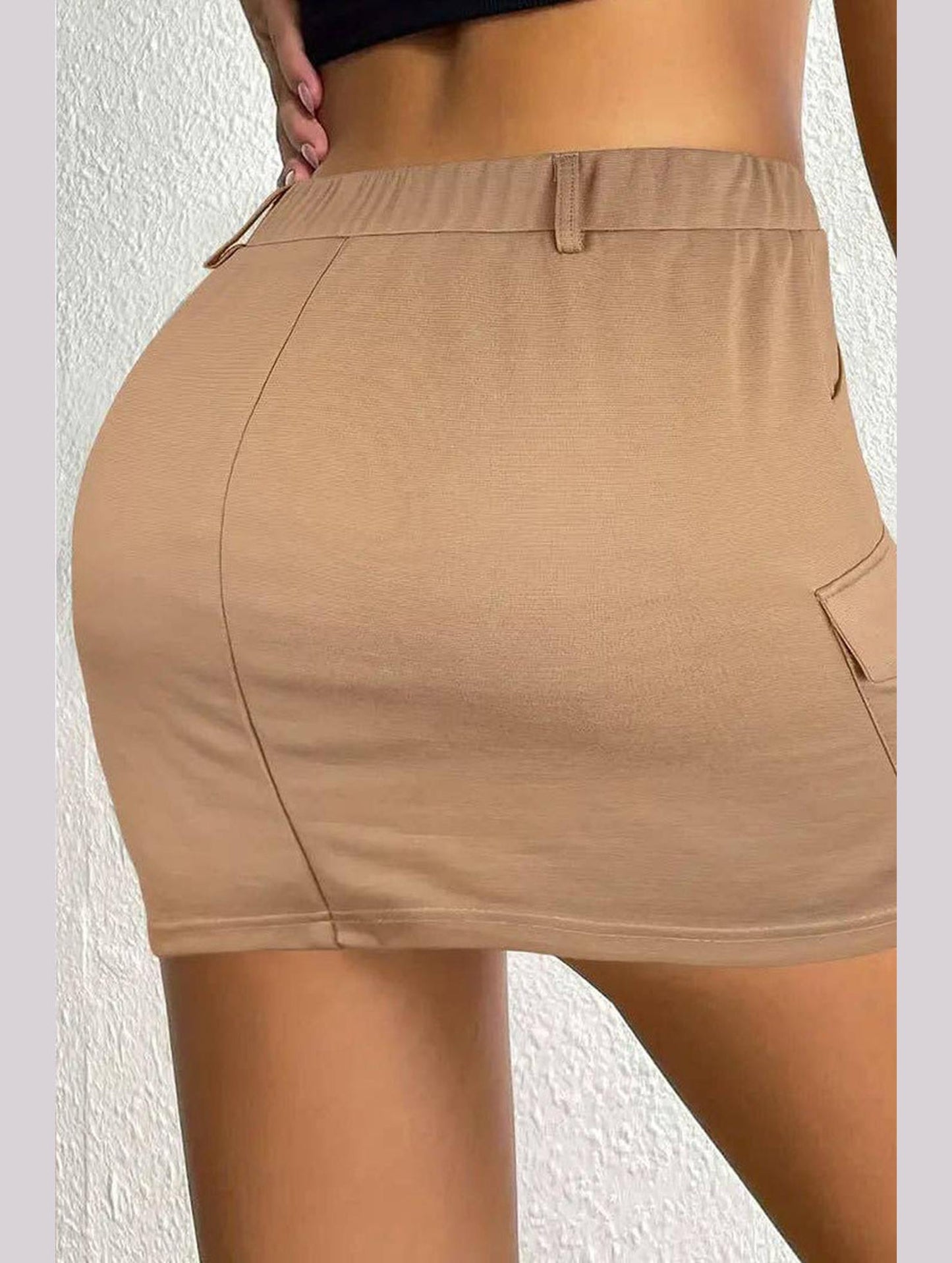 BOOTY SKIRT WITH BIG POCKETS_CWBSS0179