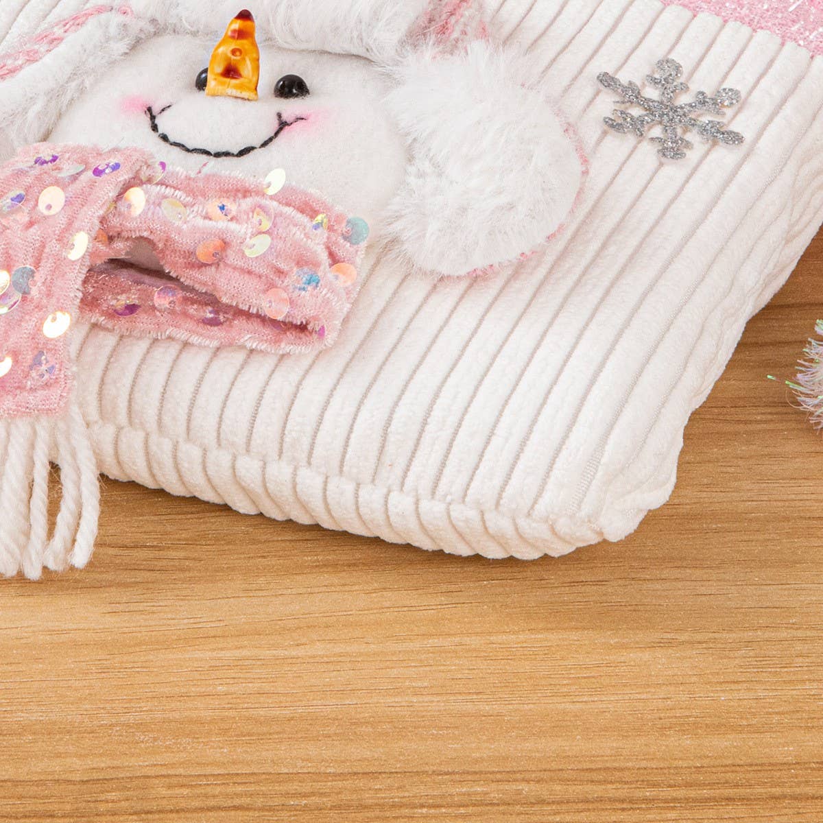 CWMM9412_CHRISTMAS NEW PINK PLUSH CANDY GIFT BAG