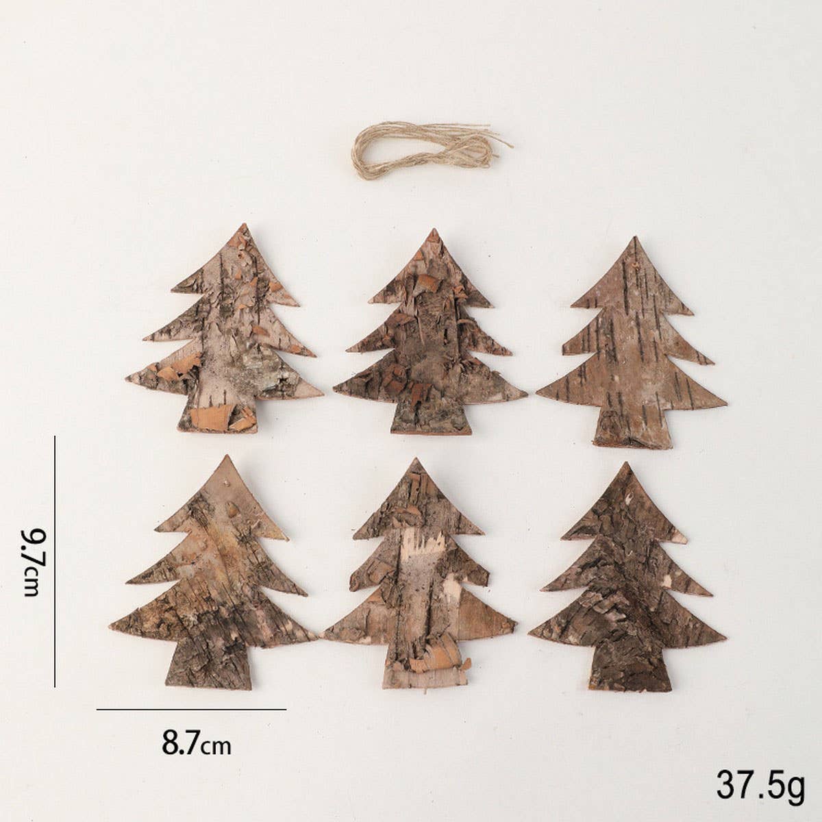 Natural Cedar Wooden Christmas Tree Hanging Decor