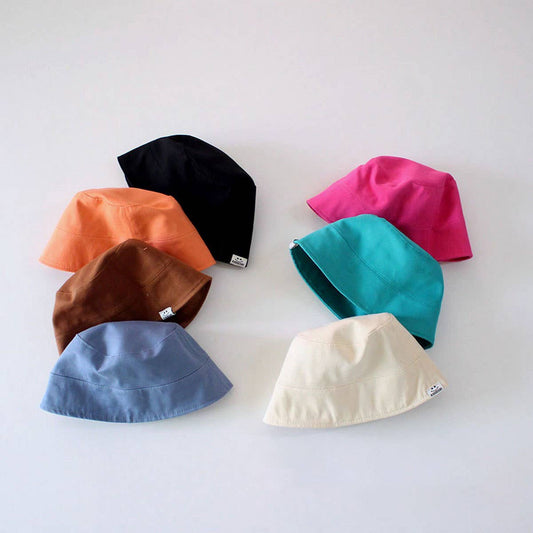 CANDY COLOR CHILDREN'S SOLID COLOR BUCKET HAT_CWAH2861