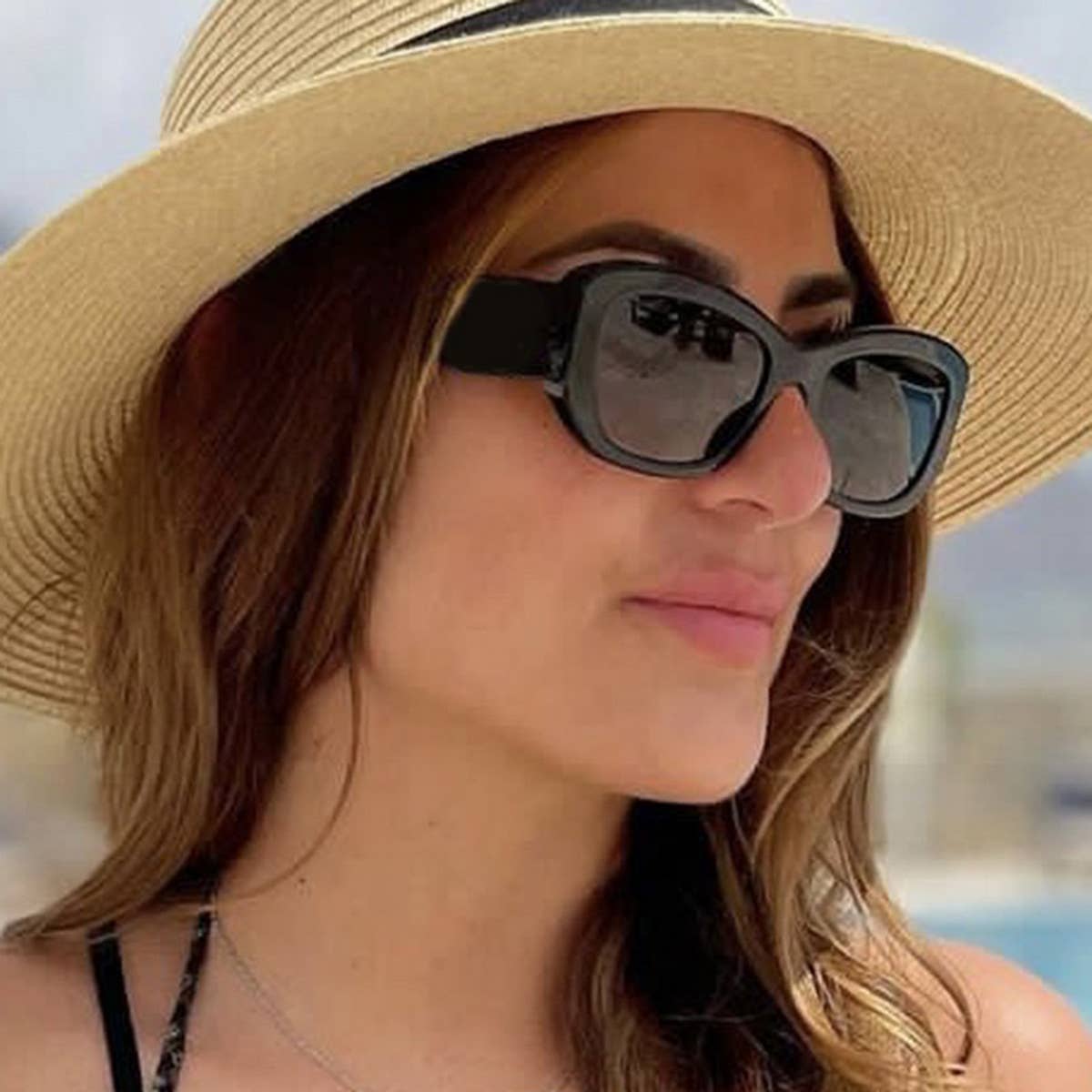 SIMPLE ANTI-UV STREET STYLE SUNGLASSES