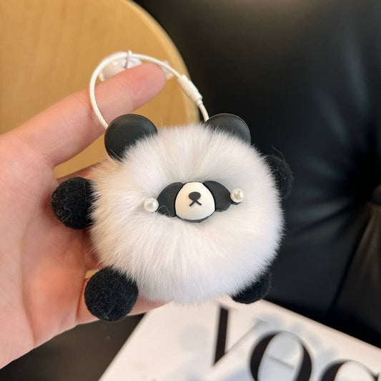 CUTE AND FUNNY RED PANDA CAR KEYCHAIN BAG PENDANT