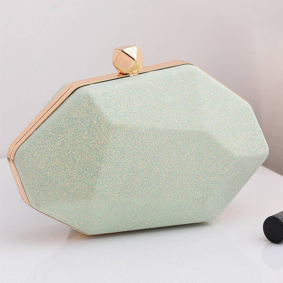 WOMEN FASHION IRREGULAR PRISMATIC CLUTCH BAG_CWAB0615
