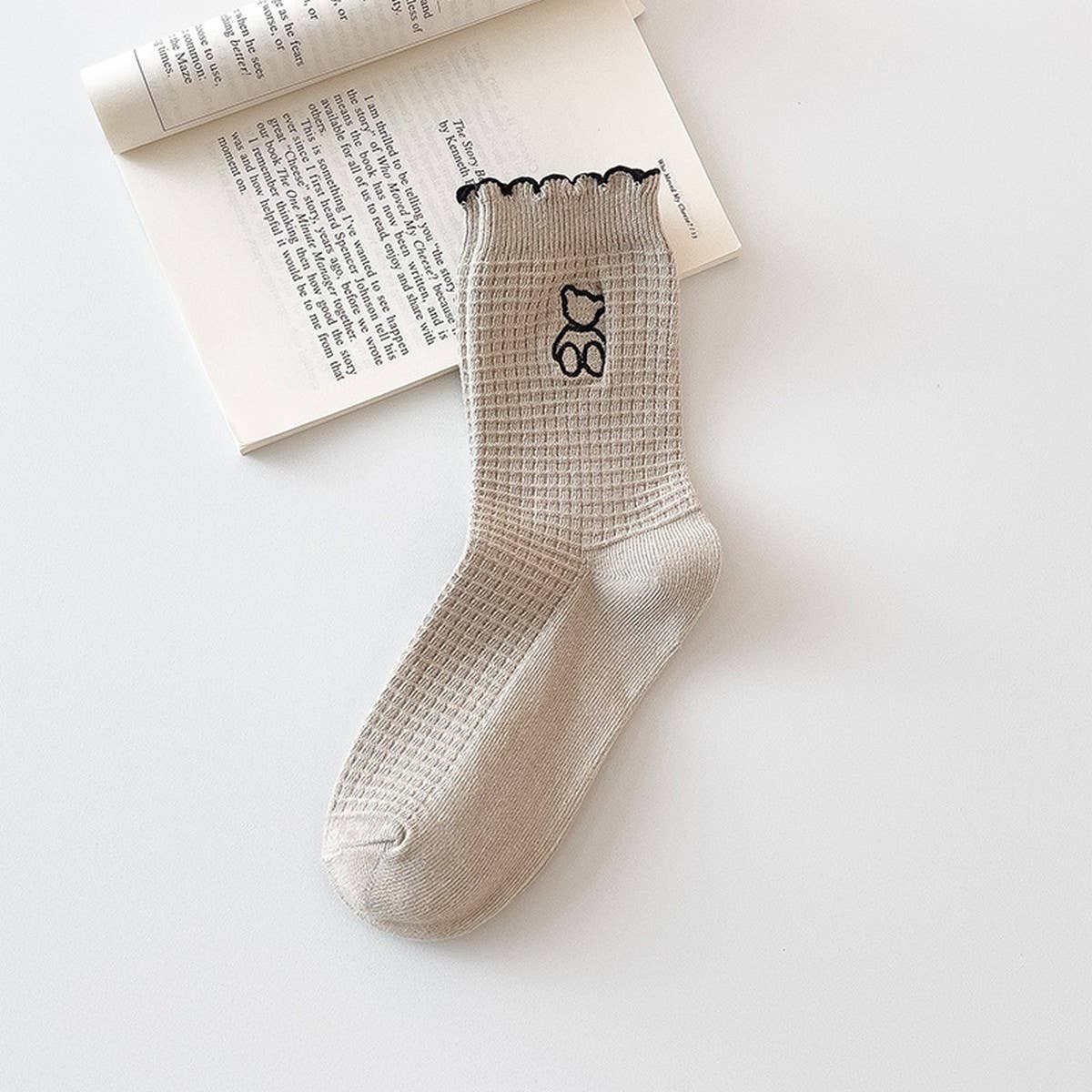 CWMS2493_NEW CARTOON PANDA MID-CALF WOMEN'S SOCKS