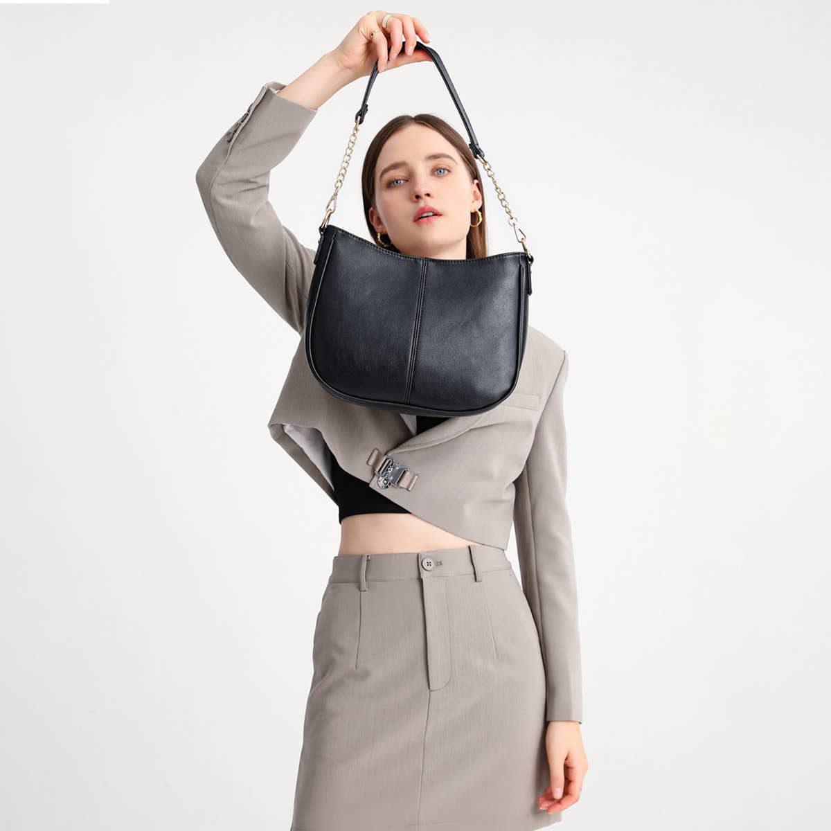 SIMPLE HIGH CAPACITY SINGLE SHOULDER CROSSBODY BAG_CWAB1809