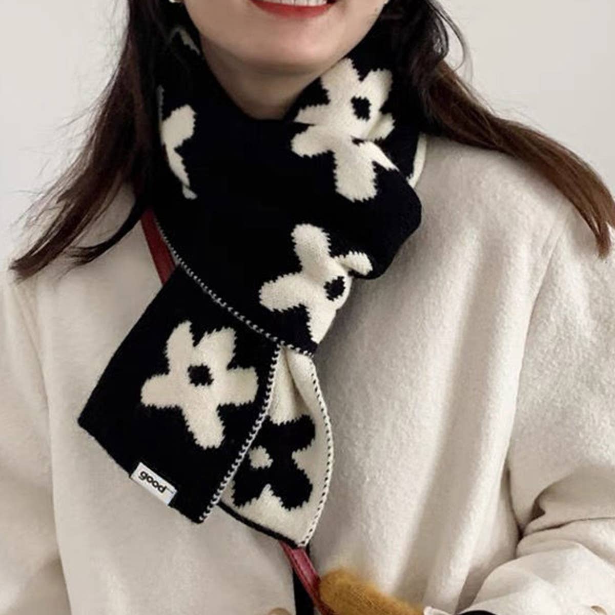 AUTUMN AND WINTER FLORAL PATTERN WARM SCARF_CWASC1246