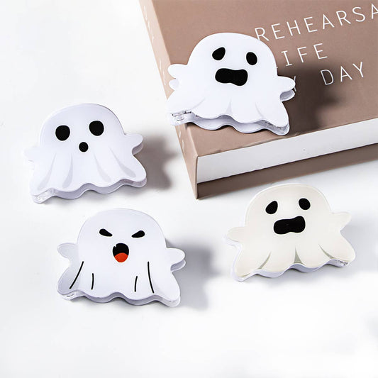 Halloween Ghost Holiday Claw Hair Clips_CWAHA1449