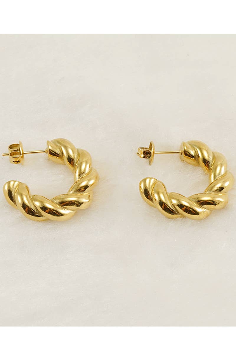 18K GOLD PLATED STAINLESS STEEL EARRINGS_CWAJE0374