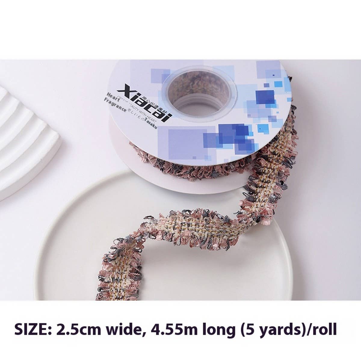 RIBBON TWEED BOUQUET FLOWER WRAP DIY RIBBON