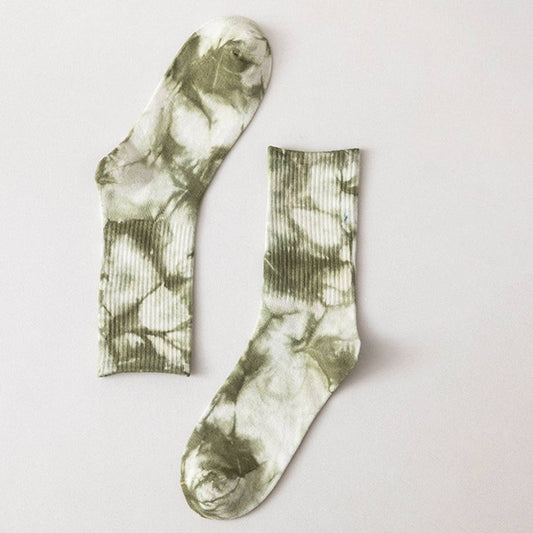 TIE-DYED HIP-HOP SPORTS SOCKS