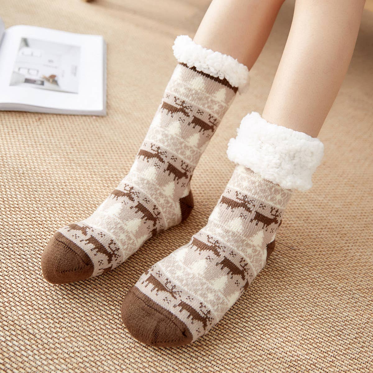 CHRISTMAS WARM PLUSH INDOOR SLIPPERS