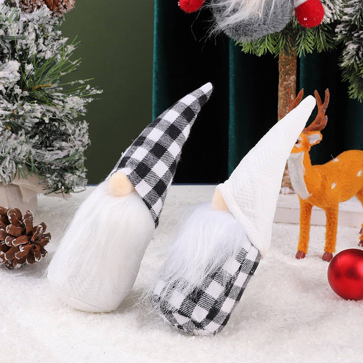 CHRISTMAS DECORATION FOREST OLD MAN FIGURINE