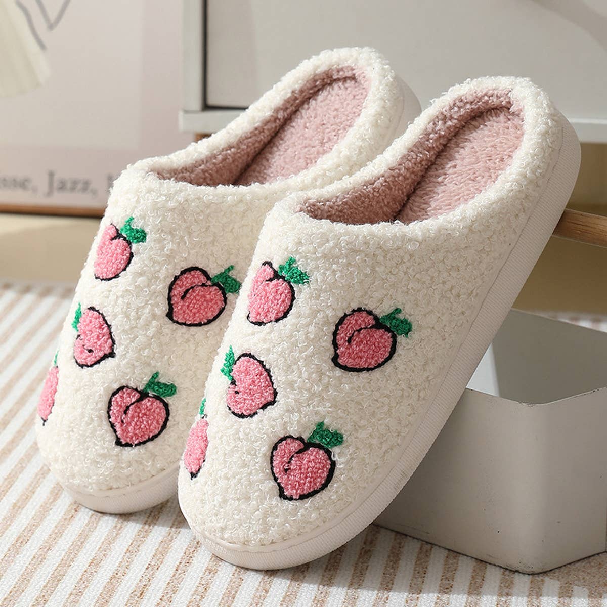 CUTE CARTOON FRUIT PREPPY SLIPPERS