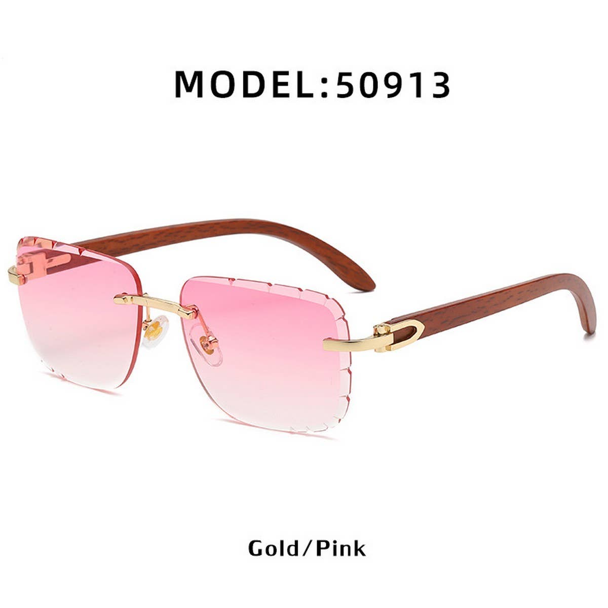 FASHIONABLE FRAMELESS CUT-EDGE SUNGLASSES