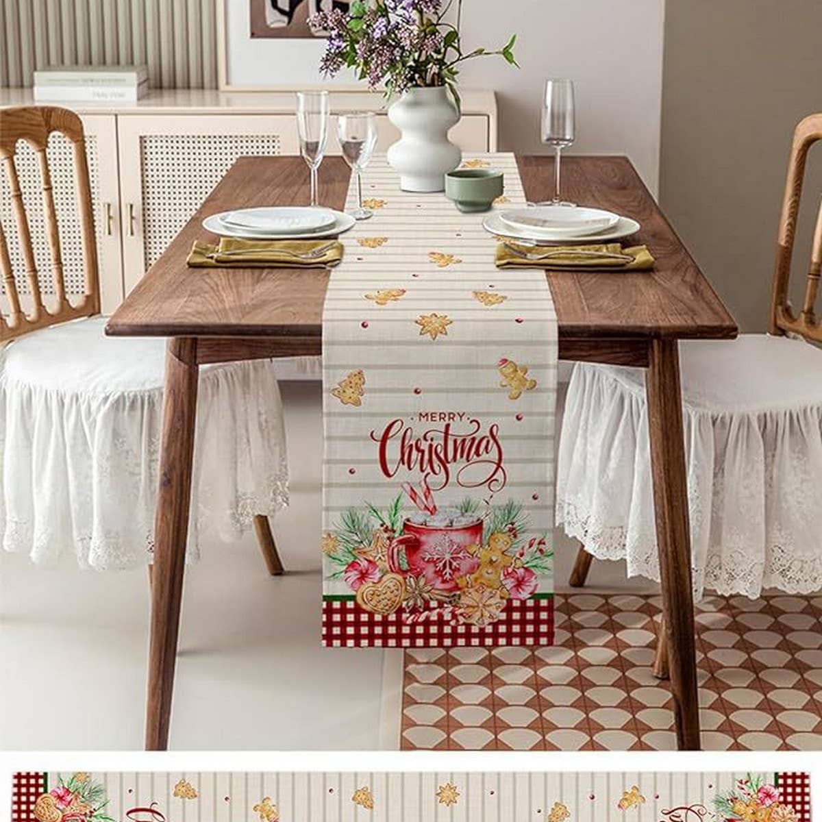 HOME VALENTINE'S DAY PRINTED TABLECLOTH