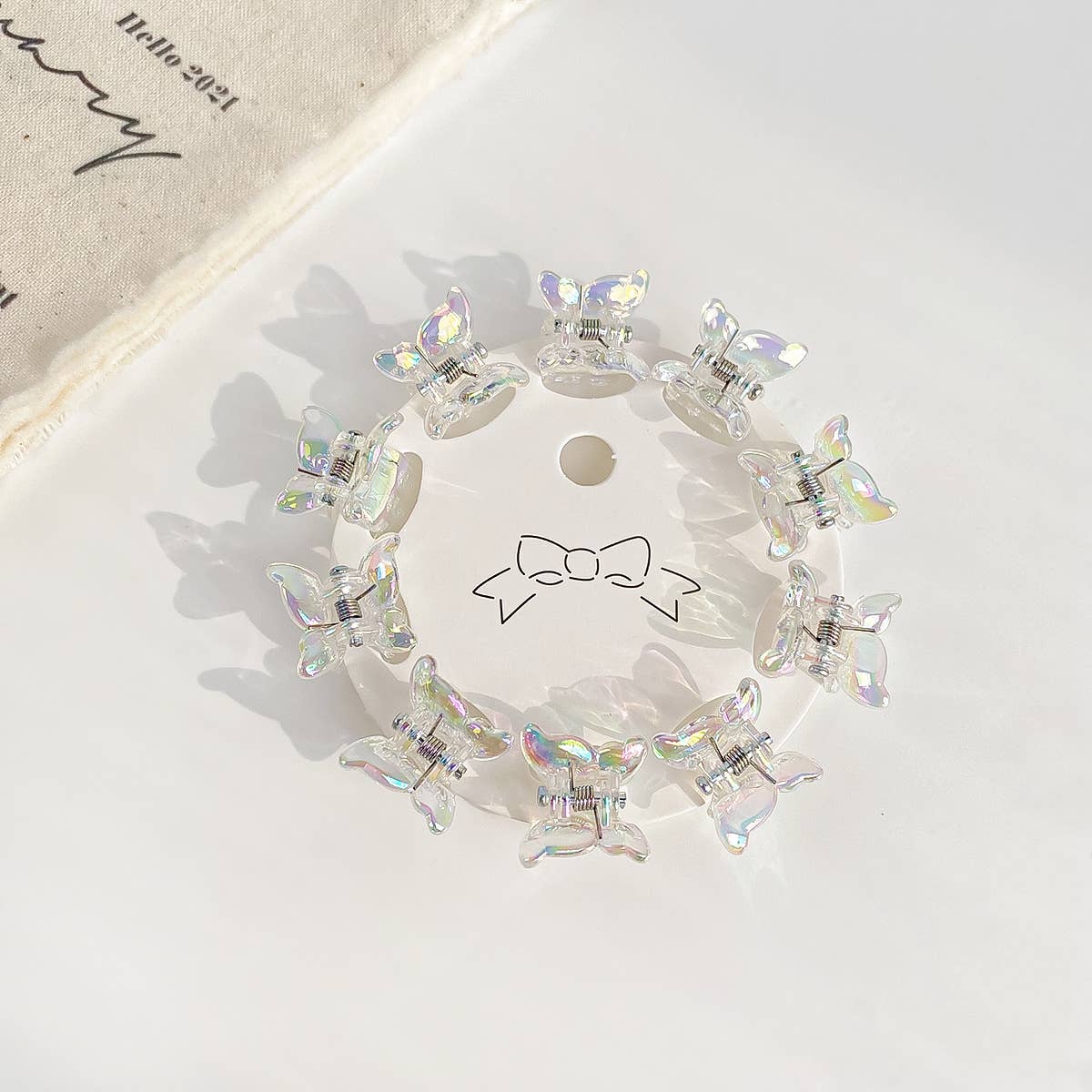 Children's mini 10-piece set of colorful hairpins