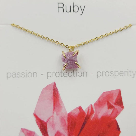 IRREGULAR FOUR CLAW NATURAL STONE NECKLACE