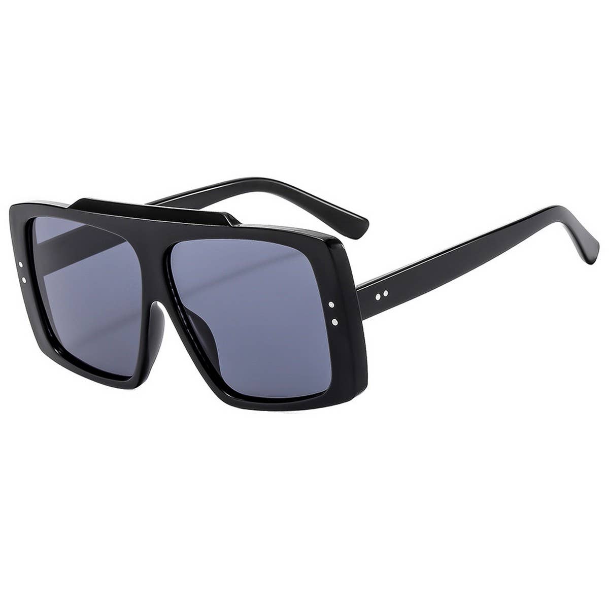 Flat Top Studded Frame Sunglasses Unisex