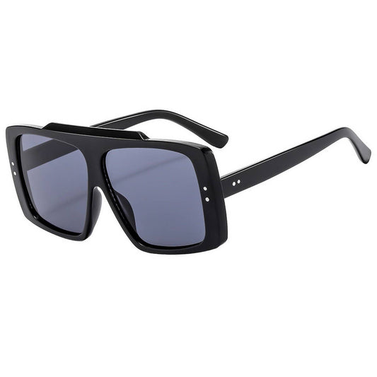 Flat Top Studded Frame Sunglasses Unisex