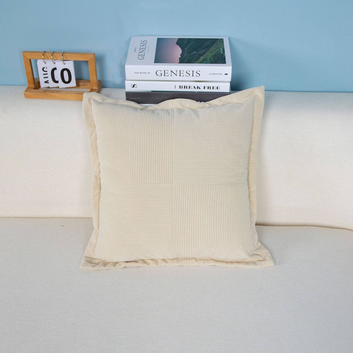 MODERN MINIMALIST WIND LAMP CORE VELVET PILLOWCASE