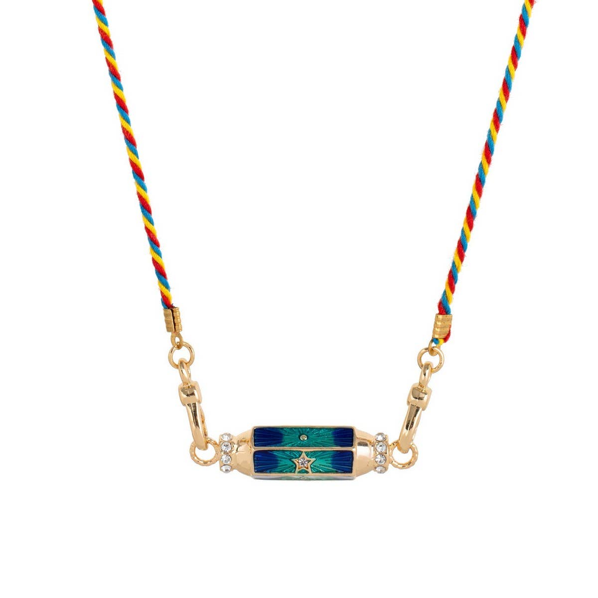 Evil Eye Charm Choker ??Colorful Cotton Pendant_CWMM6968