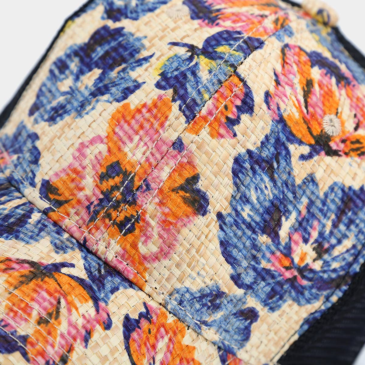 Stylish Floral Straw Cap, Unisex Summer Sun Hat CWAH1576