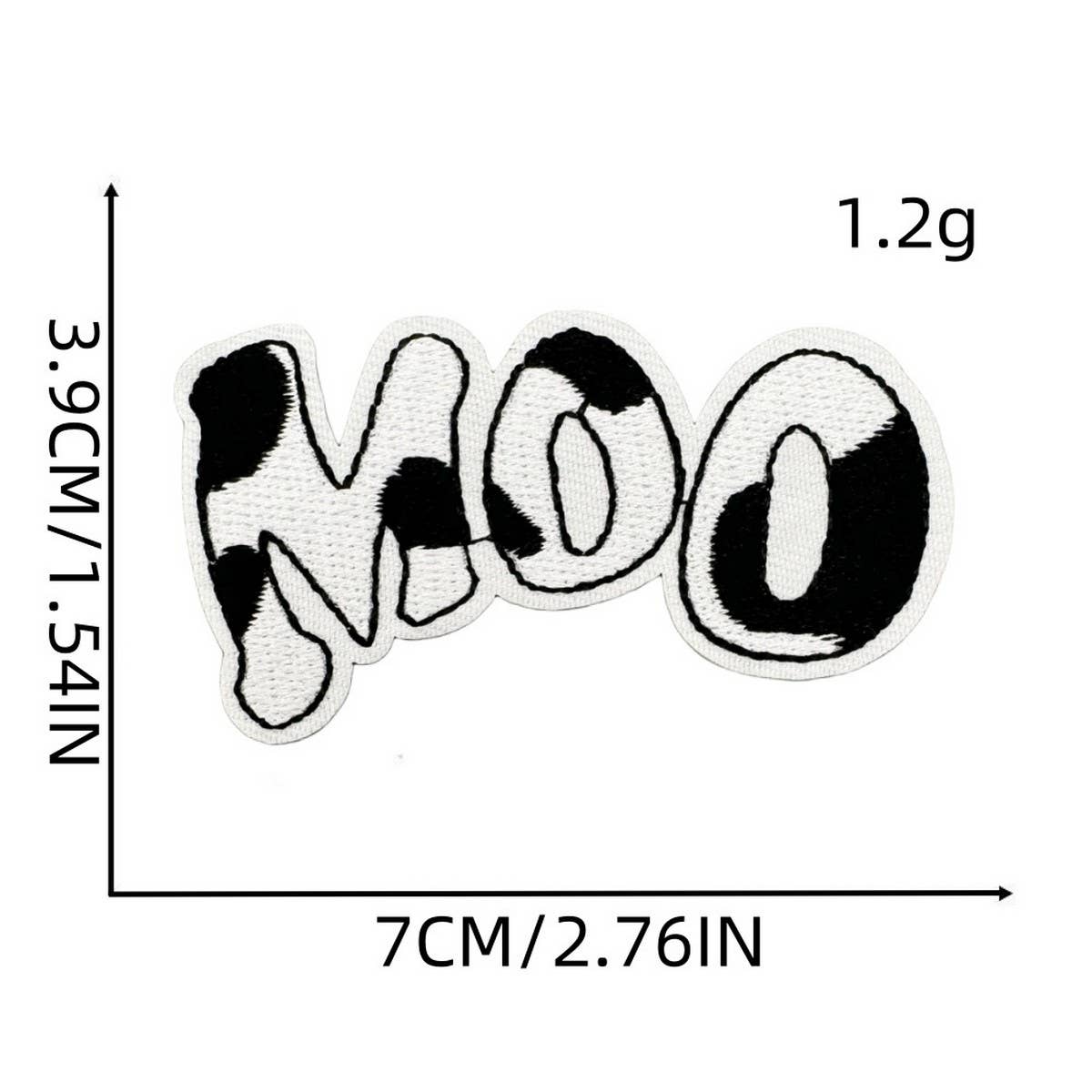 CARTOON COW CUTE EMBROIDERED PATCH_CWMM4064