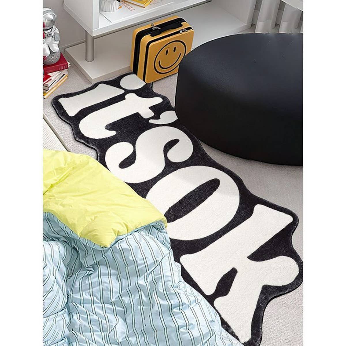 Long Thick Runner Rug Simple Accent for Home Decor