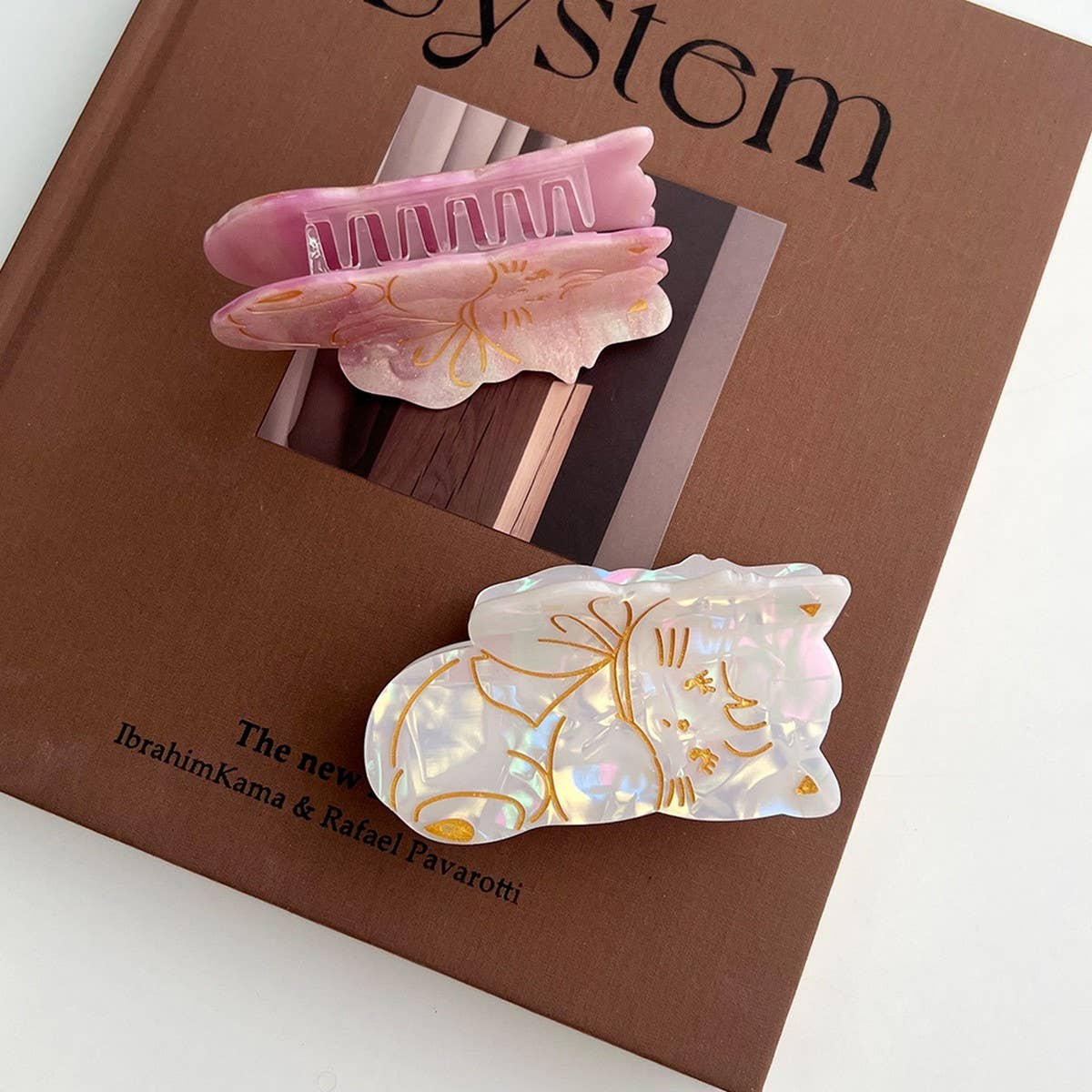 Simple Cat Acrylic Claw Clip ??Cute Animal Hairpin_CWAHA5903