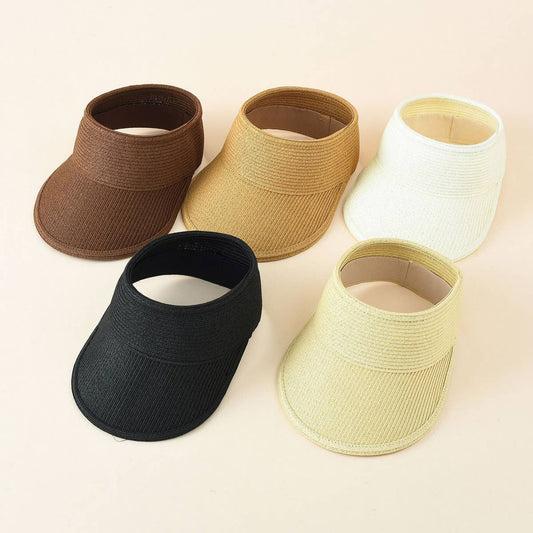 TRAVEL AND PLAY SUN PROTECTION STRAW HAT SUN VISOR_CWAH1438