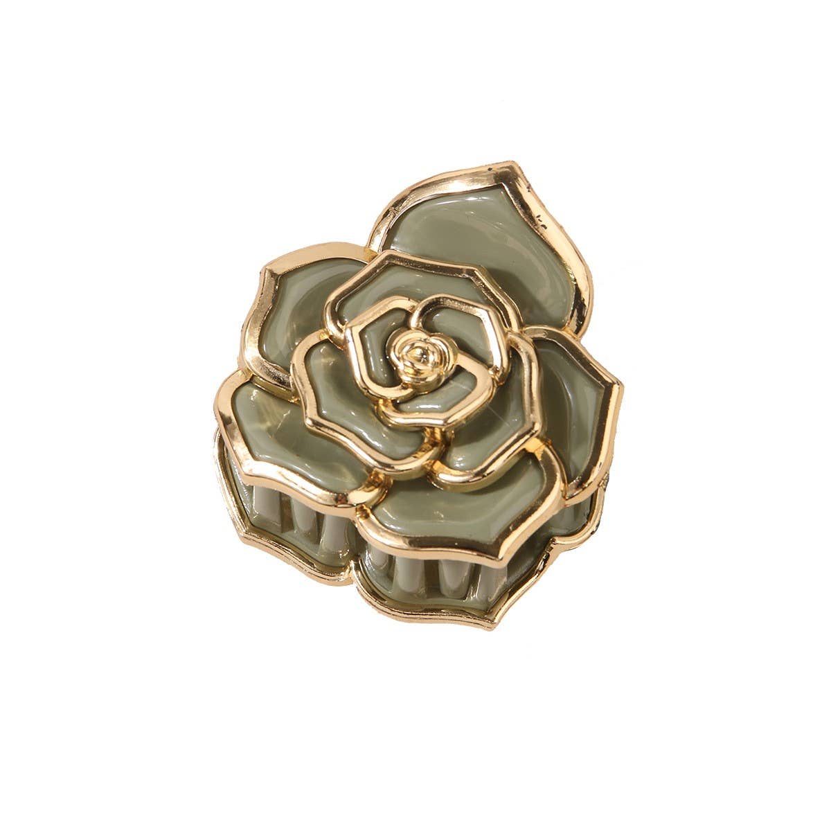 Sweet Rose Flower Hair Claw ? Small & Elegant