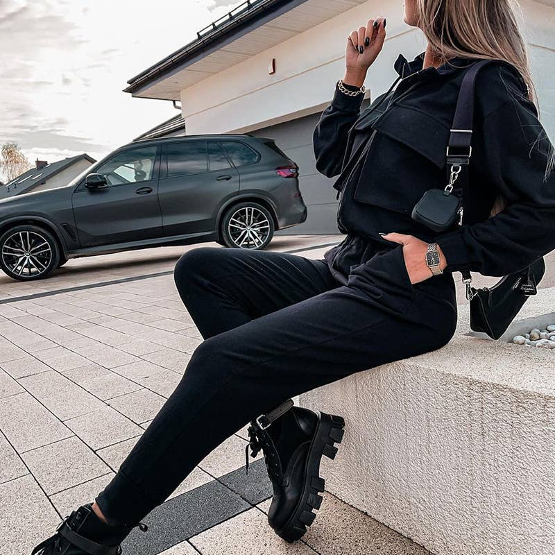 STYLISH LOOSE CASUAL PANTS AND ANKLE TRACKSUIT