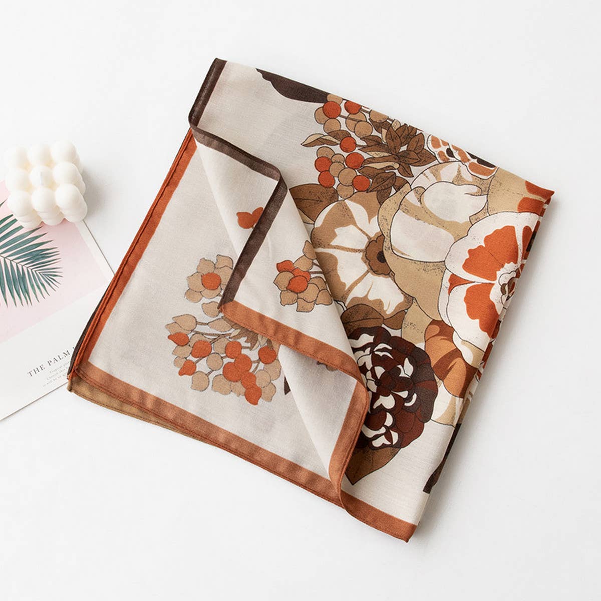 Retro Art Deco Small Square Scarf, Versatile_CWASC0925