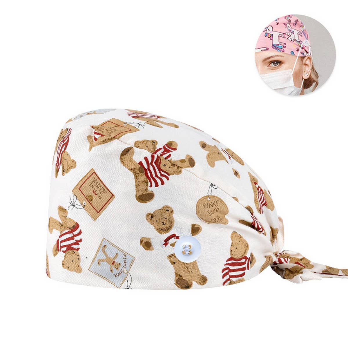 PURE COTTON CARTOON PRINT THIN TOE CAP_CWAH3389