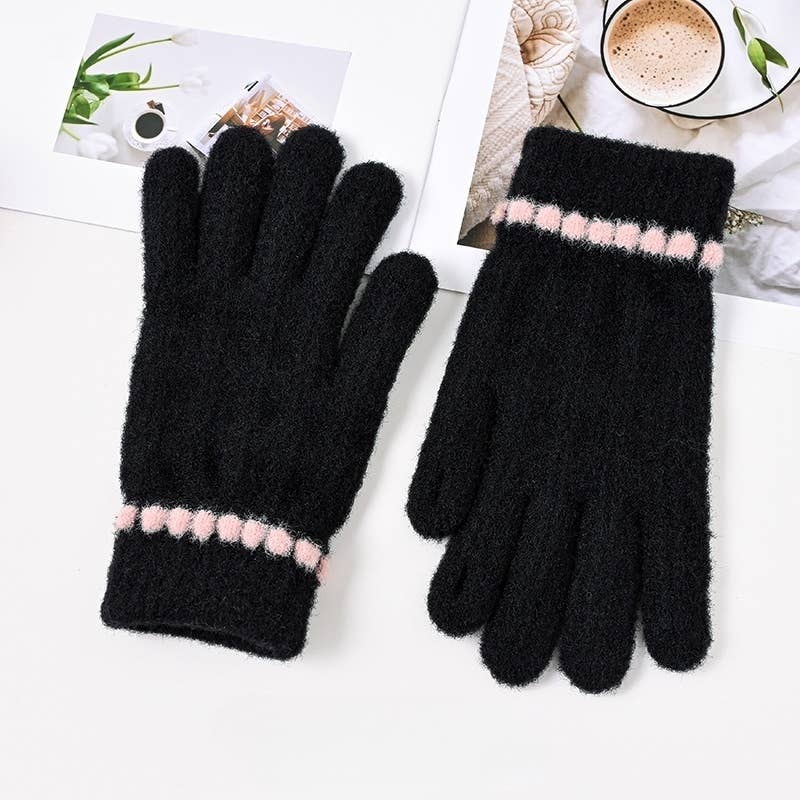 Women??¢s Winter Knit Gloves Touchscreen Warm Thick_CWAG0526