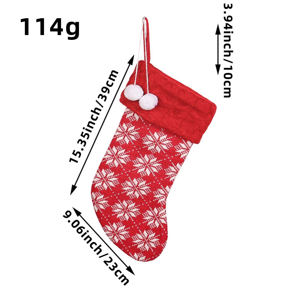 NEW CHRISTMAS CUTE KNITTED WOOL SOCKS GIFT BAG