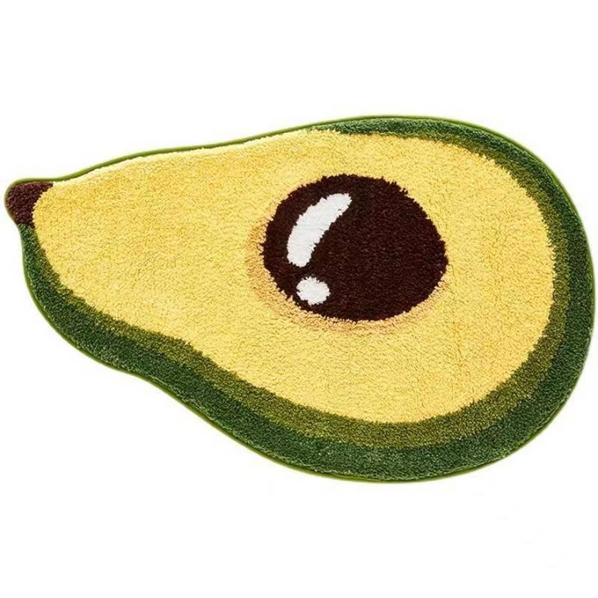 Cute Avocado Bathroom Rug, Quick-Dry Non-Slip Mat