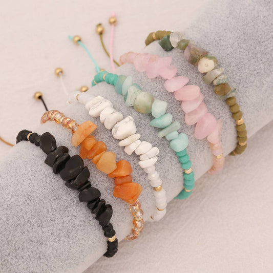 HAND-WOVEN NATURAL STONE BRACELET