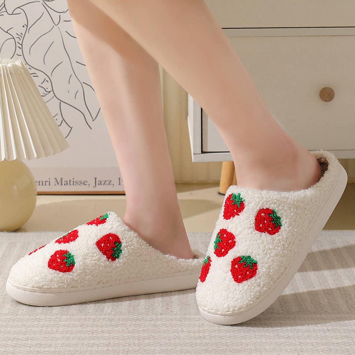 CUTE CARTOON FRUIT PREPPY SLIPPERS