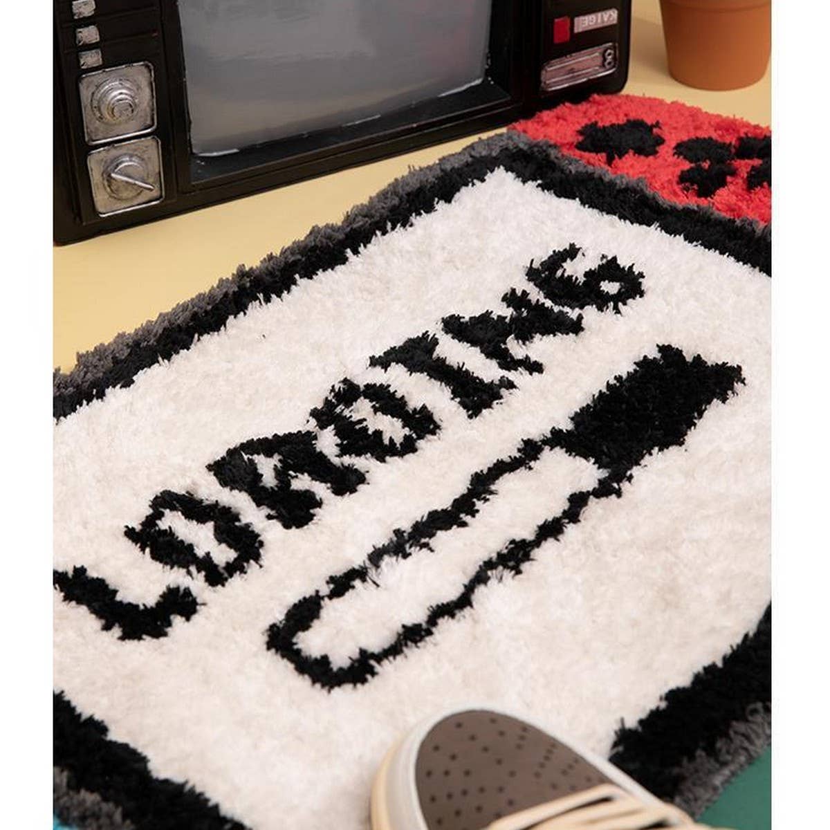 Quick-Dry Plush Bathroom Mat, Creative Gamepad Rug_CWMM7512