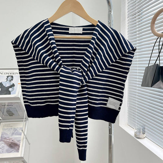 CWASC03118_KOREAN STYLE KNIT SHAWL SCARF FOR WOMEN