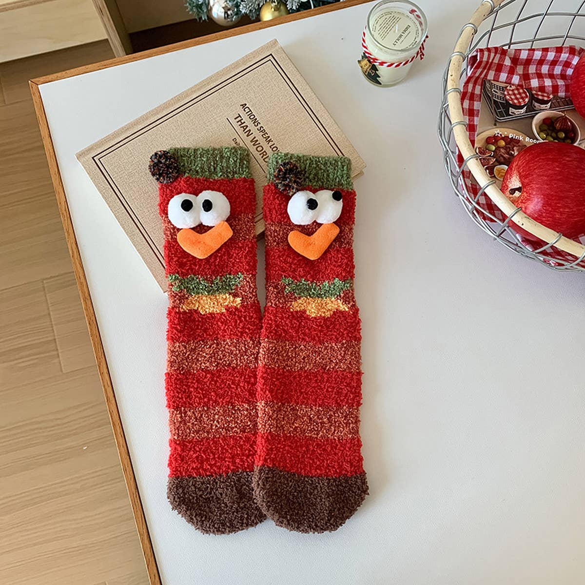 CHRISTMAS CARTOON THICK WARM SOCKS